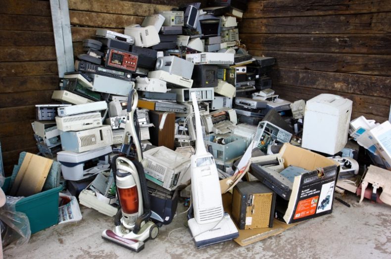 various home waste electronics