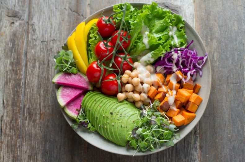 vegetarian vegan green salad