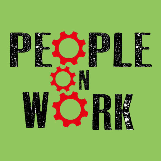 people on work logo green